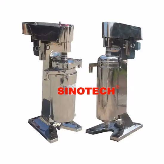 Centrifuga commerciale per chimica dell'olio di piccole dimensioni a carbone a temperatura regolata per olio da cucina usato